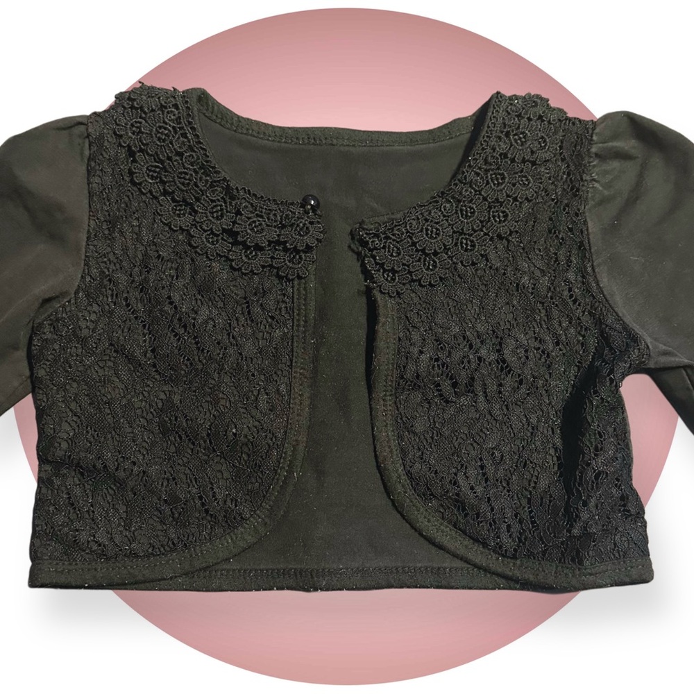 Girls Black Shrug